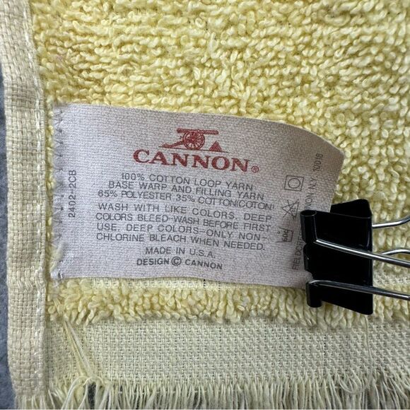 Silver Creek Golf Towel Yellow Logo Morganton NC Golfer Cannon Vintage USA Made - Picture 6 of 7